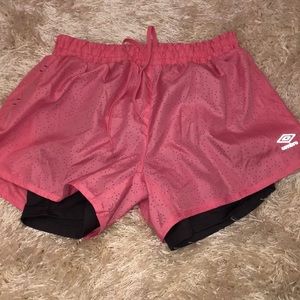 Umbro Shorts - Umbro Shorts with compression liner Umbro Shorts - Umbro Shorts with compression liner